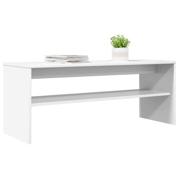 vidaXL TV Cabinet White 100 x 35 x 40 cm Engineered Wood