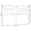 vidaXL Metal Replace Headboard White 150 cm
