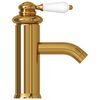 vidaXL Bathroom Basin Faucet Gold 130x180 mm