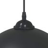 vidaXL Pendant Lamps 2 pcs Height Adjustable E27 Black Ø 30 cm Metal