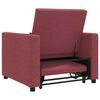 vidaXL Single Sofa Bed Reclining Wine red 90 x 165 x 87 cm Fabric