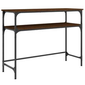 vidaXL Console Table Brown Oak 100x35,5x75 cm Engineered Wood