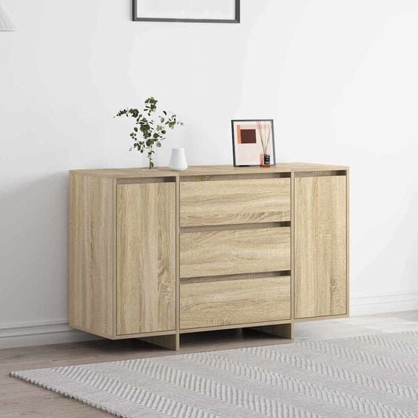 vidaXL Sideboard Sonoma Oak 120 x 41 x 75 cm Engineered Wood
