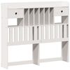 vidaXL Bookcase Bed without Mattress White 135x190 cm Double Solid Wood Pine