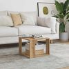 vidaXL Coffee Table Artisan Oak 40x40x30 cm Engineered Wood