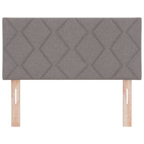 vidaXL Headboard with Headboard Taupe 90 cm Faux Leather