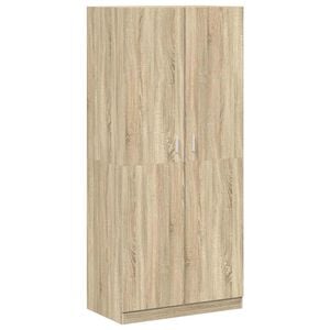 vidaXL Wardrobe Sonoma Oak 90x52x200 cm Engineered Wood
