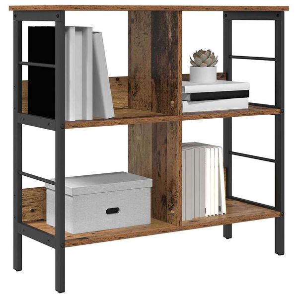 vidaXL Bookshelf Old Wood 82 x 32 x 79 cm Engineered Wood