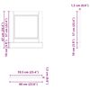 vidaXL Dishwasher Panel Porto Old Wood 60x1.5x67 cm Engineered Wood