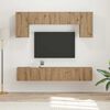 vidaXL TV Cabinet Set Wall-mounted 5 pcs Sonoma Oak Engineered Wood