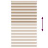 vidaXL Zebra Blind Sand Brown 125x230 cm Fabric Width 120.9 cm Polyester