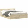 vidaXL Bed Frame with Headboard without Mattress Sonoma Oak 160x200 cm