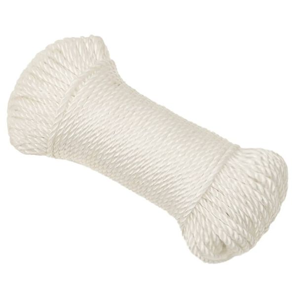 vidaXL Work Rope White 6 mm 25 m Polypropylene