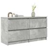 vidaXL TV Cabinet Concrete Grey 100x35x54 cm Engineered Wood