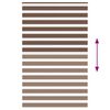 vidaXL Zebra Blind Brown 140x200 cm Fabric Width 135.9 cm Polyester