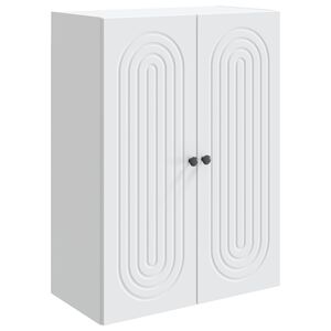 vidaXL Wall-Mounted Cabinet White 66 x 34.5 x 90 cm Engineered Wood