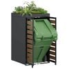 vidaXL Wheelie Bin Storage with Planter Roof for 240L Bin Anthracite