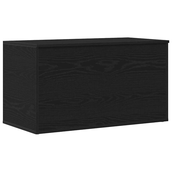 vidaXL Storage Box Black Oak 84 x 42 x 46 cm Engineered Wood