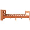 vidaXL Bed Frame without Mattress Wax Brown 200x200 cm Solid Wood Pine