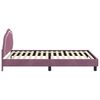 vidaXL Children's Bed Frame with Headboard Purple 80 x 200 cm Velvet