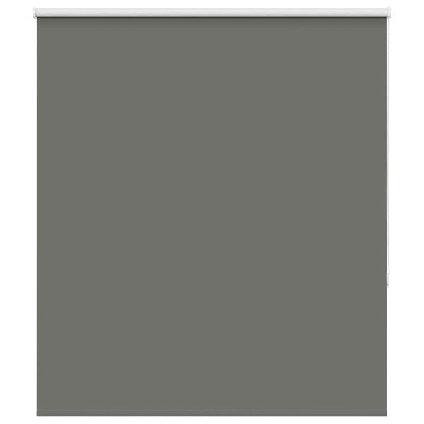 vidaXL Roller Blind Blackout Grey 125x150 cm Fabric Width 121.6 cm Polyester