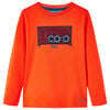 vidaXL Kids' T-shirt with Long Sleeves Bright Orange 104