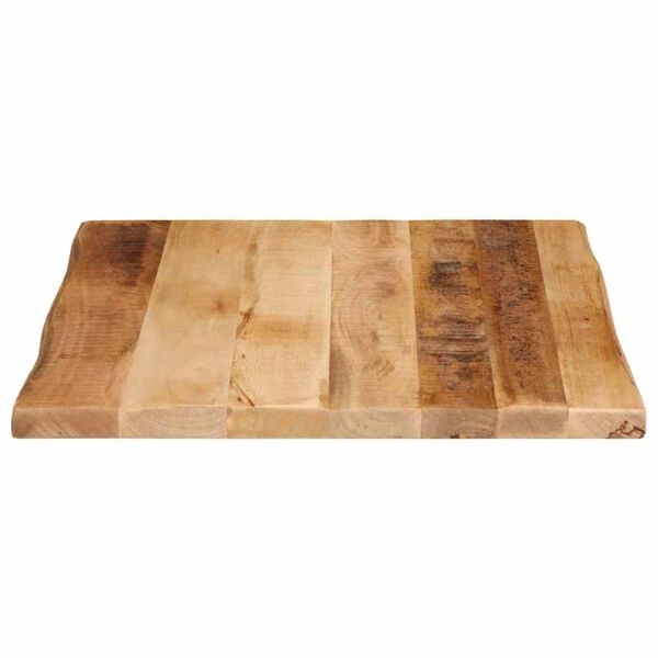 vidaXL Table Top Live Edge 40x40x3.8 cm Solid Wood Rough Mango