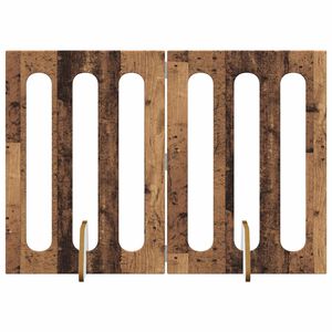 vidaXL Folding Pet Fence 2 pcs Oak Wood 100.5 x 38 x 70 cm