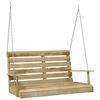 vidaXL Swing Bench | Natural pine | Treated pinewood | Medium | Durable