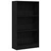 vidaXL Bookcase Black Oak 60x24x109 cm Engineered Wood