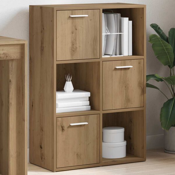 vidaXL Bookshelf Artisan Oak 60.5x30x90 cm Engineered Wood