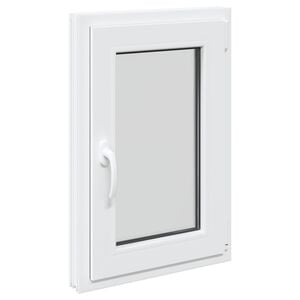 vidaXL Basement Window RISOR 50 x 75 cm PVC and Glass White