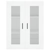 vidaXL Wall Mounted Cabinets 2 pcs White Engineered Wood