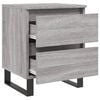 vidaXL Bedside Cabinets 2 pcs Grey Sonoma 40x35x50 cm Engineered Wood