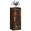 vidaXL Wall Mounted Cabinet Smoked Oak 34.5x34x90 cm