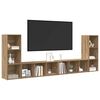 vidaXL TV Cabinet Set 4 pcs Artisan Oak 37 x 35 x 107.5 cm