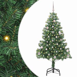 vidaXL Christmas Tree with 150 LEDs with Stand Green 150 cm PVC