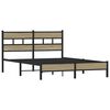 vidaXL Bed Frame without Mattress Sonoma Oak 140x200 cm Engineered Wood