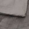 vidaXL Weighted Blanket with Cover Grey 120x180 cm 5 kg Fabric