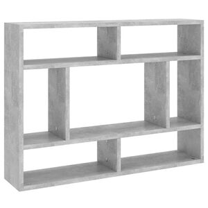 vidaXL Wall Shelf Concrete Grey 75x16x55 cm Engineered Wood