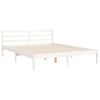 vidaXL Bed Frame without Mattress White 160x200 cm Solid Wood