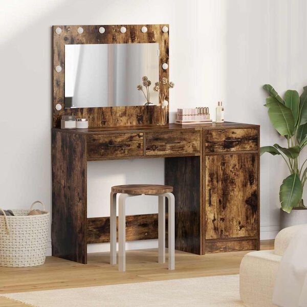 vidaXL Dressing Table 2 pcs Brown 40 x 41 x 75 cm Engineered wood