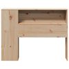vidaXL Headboard with Storage 100 cm Solid Wood Pine
