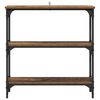 vidaXL Console Table Old Wood 75 x 22.5 x 75 cm Engineered Wood