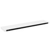 vidaXL Floating Wall Shelves 2 pcs High Gloss White 120x23.5x3.8 cm MDF