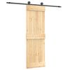 vidaXL Sliding Door 70 x 210 cm Solid Pine Wood (Untreated)