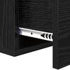 vidaXL Bedside Cabinet Black oak 35 x 35 x 20 cm Engineered wood