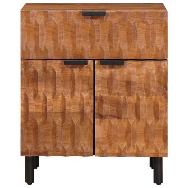 vidaXL Bedside Cabinet Brown 50 x 33 x 60 cm Solid Mango Wood