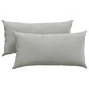 vidaXL Sofa Pillows 2 pcs Light Grey 80 x 40 cm Fabric
