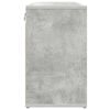 vidaXL Shoe Cabinet Concrete grey 77.5 x 30 x 51 cm Engineered Wood